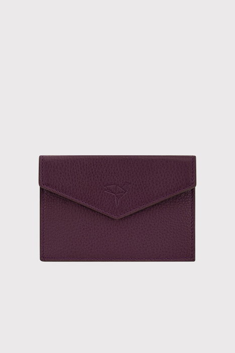 Zoozie Bags Billetera Davos - Damson para Mujer, Cuero Genuino, Color Damson, Elegante y Sofisticada